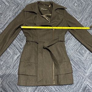 GUESS Women's Dark Gray Trench Coat